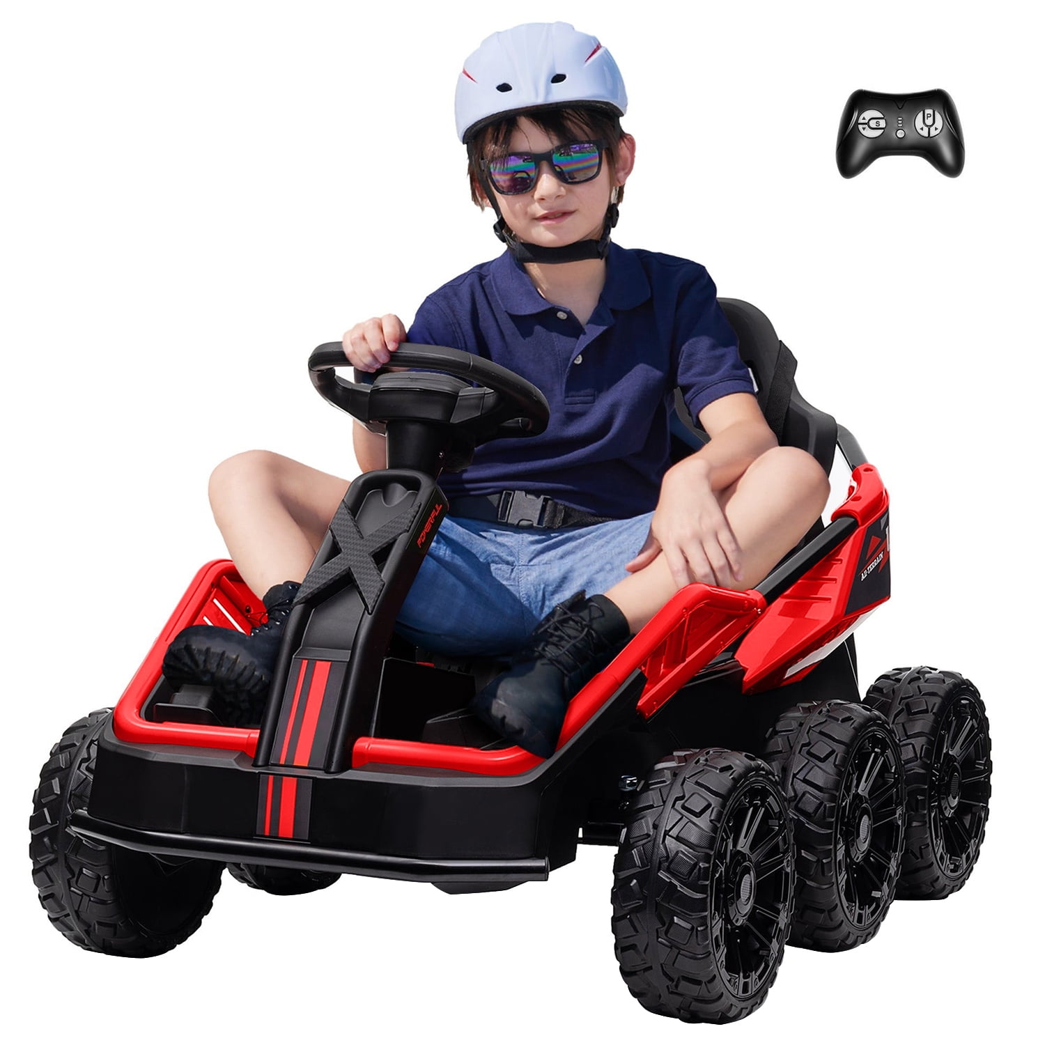 Prime Day Deals Today 2023! 6 Wheels Ride on UTV for Kids 3+, 12V