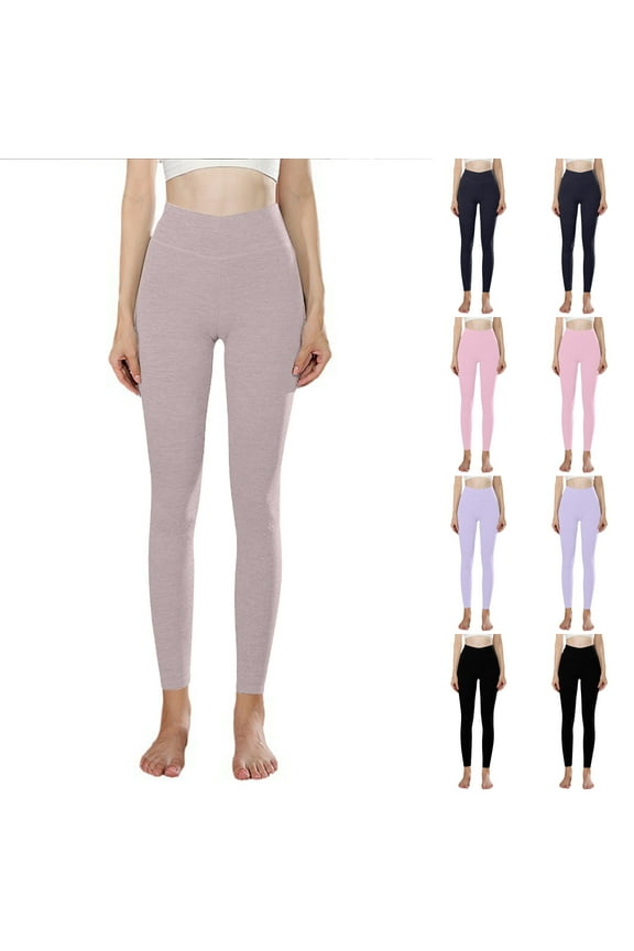 Women's Fall Winter Solid Color Velvet Seamless Leggings Casual High Waisted Compression Yoga Pants Compression Warm Legging Pant Dark Gray XXL
