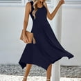 thumbnail image 1 of GaThRRgYP Modern Wrap Short Sleeve Dress,Womens Dresses Short Sleeve Neck Drawstring Casual Ruffle-Line Mini Dress, 1 of 8