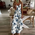 thumbnail image 1 of GaThRRgYP Sun Dresses for Women 2025 Vacation,Summer Dresses for Women Print Sleeveless Round Neck Dress Casual Dresses, 1 of 5