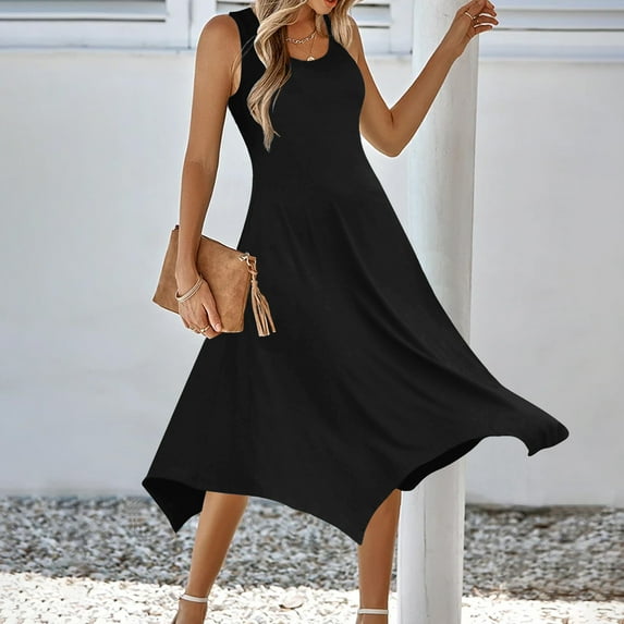 Black*Friday/Cyber*Monday Deals GaThRRgYP Women's Printed Maxi Short Sleeve Dress,Womens Dresses Short Sleeve Neck Drawstring Casual Ruffle-Line Mini Dress