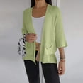 thumbnail image 1 of GaThRRgYP Womens Sweaters Pullover,Women's Fall and Winter Nine-sleeve Casual Cardigan Coat Long Sleeve Hoodless Casual Coat/jacket Green M, 1 of 6