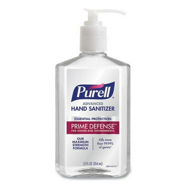 Prime Defense Advanced 85% Alcohol Gel Hand Sanitizer, 12 Oz Pump Bottle, Clean Scent | Bundle of 2 Each