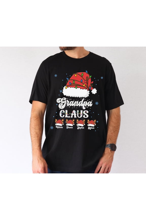 Prime Delica Custom Grandpa Claus Shirt, Santa Grandpa T-shirt, Christmas Holiday Tee, Family Matching T-Shirt, Grandpa Dad Papa Gift