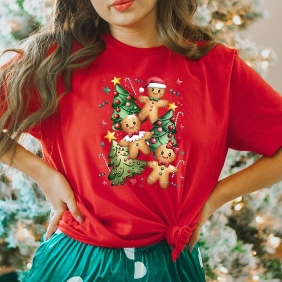 Prime Delica Cute Gingerbread Man Shirt, Christmas Tree Shirt, Gingerbread Christmas Shirt, Christmas Cookies Shirt, Gift