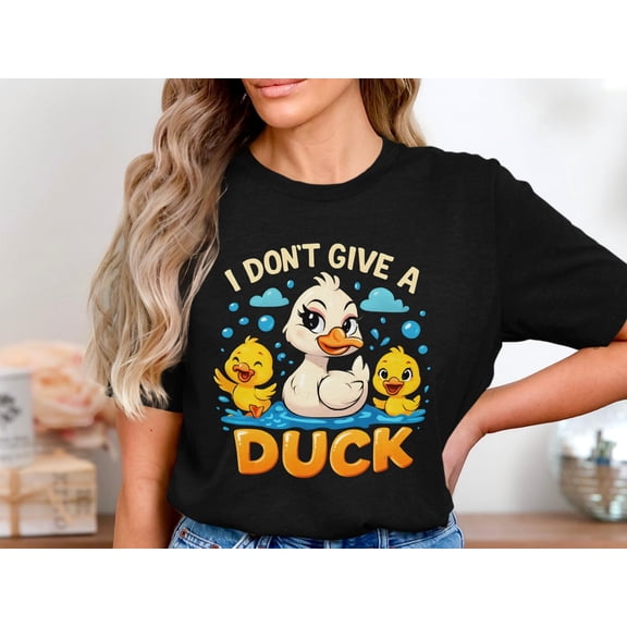 Prime Delica Funny Duck Shirt, Sarcastic Bird Pun Tee, I Don't Give A Duck T-Shirt, Cute Animal Humor Shirt, Duck Lover Gift, Waterfowl Joke Tee
