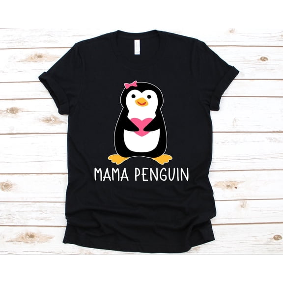 Prime Delica Mama Penguin Shirt, Cute Penguin T-Shirt For Women, Penguin Lover Shirt, Aquatic Flightless Bird Shirt, Penguins, Mama Gift, Mommy Shirt