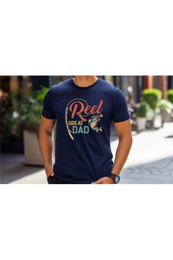 Reel Great Dad T-shirt, Fishing Dad Gift Tee, Great Daddy Gift Shirt from Granddaughter, Fathers Day Gift Shirt for Great Dad