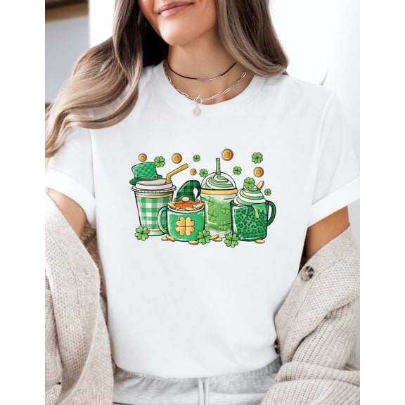 Prime Delica St Patrick's Day Drinks T-Shirt: Shamrock Pub Tee