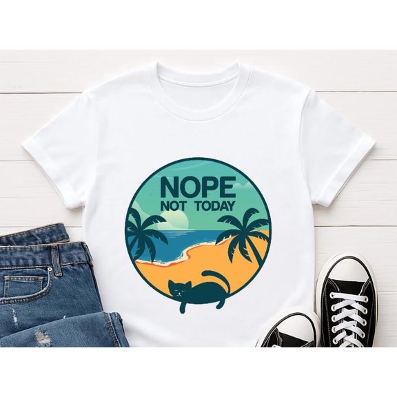 Prime Delica Not Today T-Shirt | Cat Lover Shirt, Cat Mom/Cat Dad Tee, Cat Humor Shirt, Pet Lover Shirt, Animal Lover Tee, Pet Theme Tee, Lazy Vibes Tee