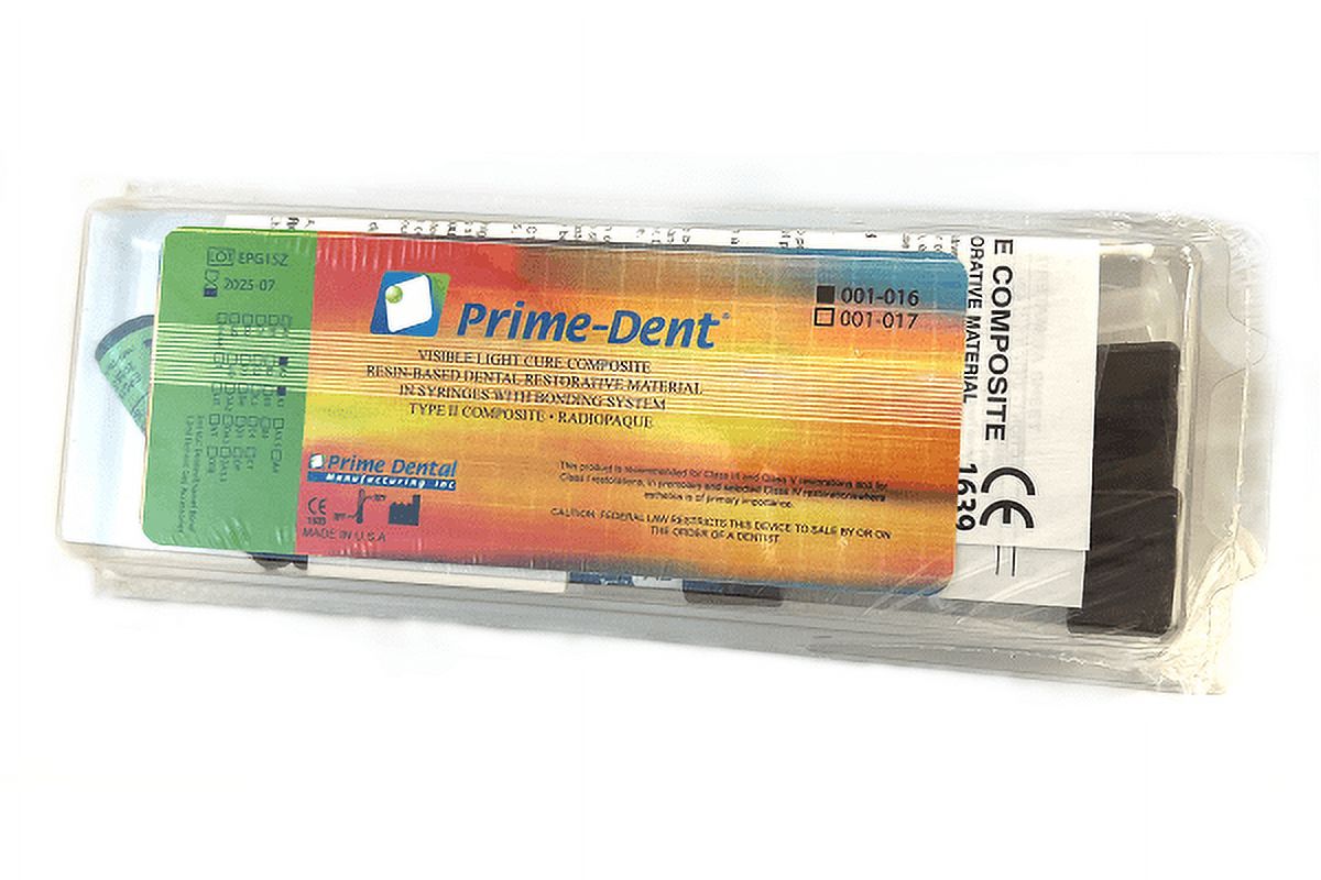 PrimeDent Hybrid Light Cure Dental Resin Composite 2 Syringe Kit