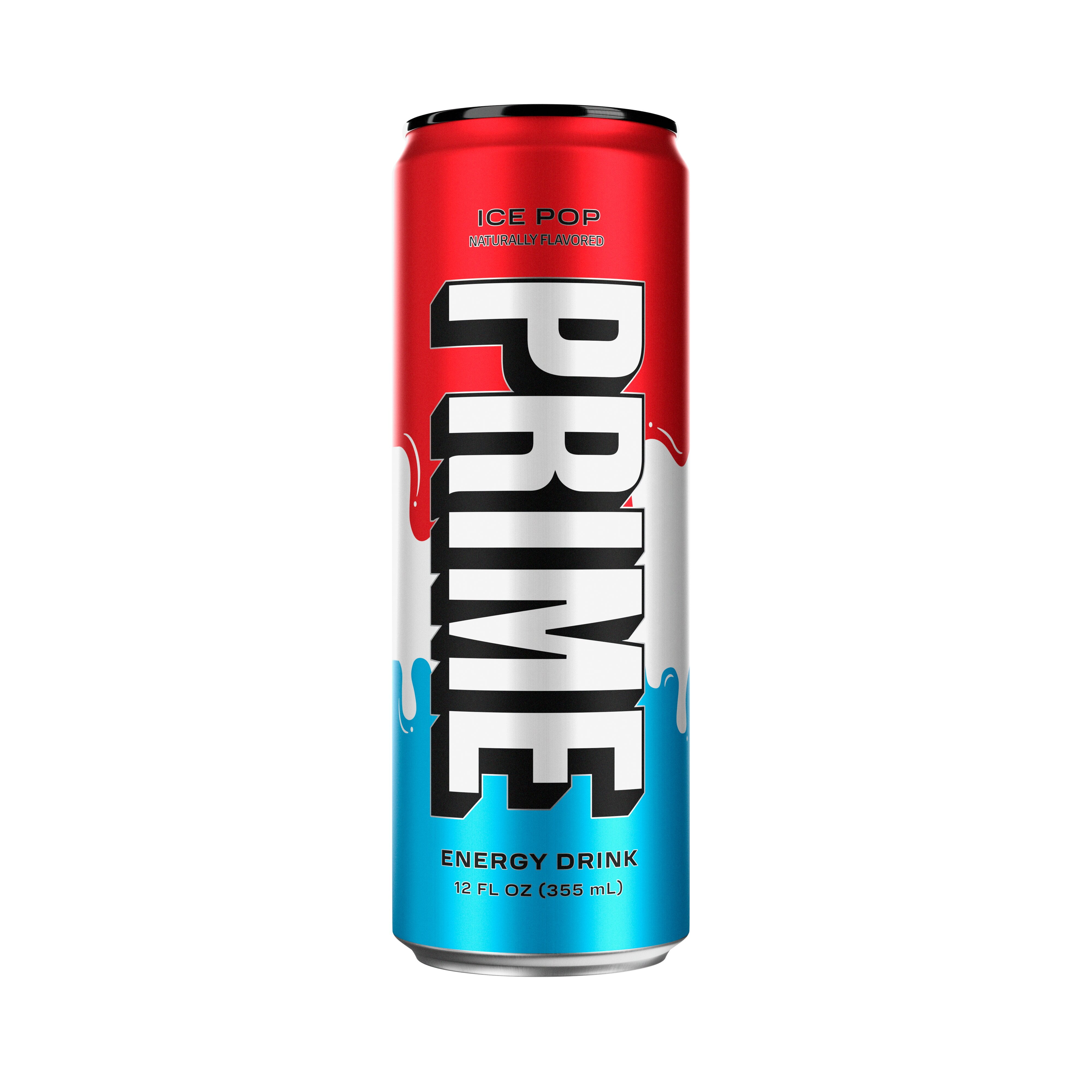 Prime Sugar Free Energy Drink, Ice Pop, 12 fl oz, Can, 200mg Caffeine