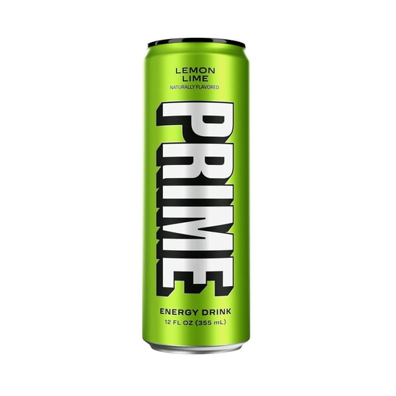 Prime Sugar Free Energy Drink, Lemon Lime, 12 fl oz, Can, 200mg Caffeine
