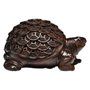 Prime Exclusive Deals! Black Rosewood Feng Shui Dragon Turtle Statue Wealth Sculpture Feng Shui Dragon Luck & Success/feng Shui Dragon Statue Sculpture home decor clearance