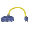 thumbnail image 1 of Prime GCT12802 Extra-Heavy-Duty Generator Adapter Cord With 3 Outlets, 2 Feet, 1 of 3