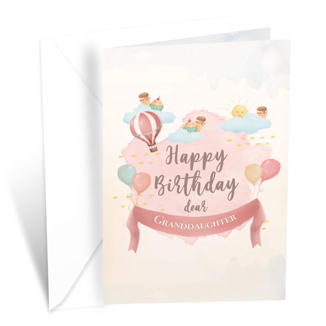 Prime Greetings Granddaughter Birthday Card, Made in America, Eco