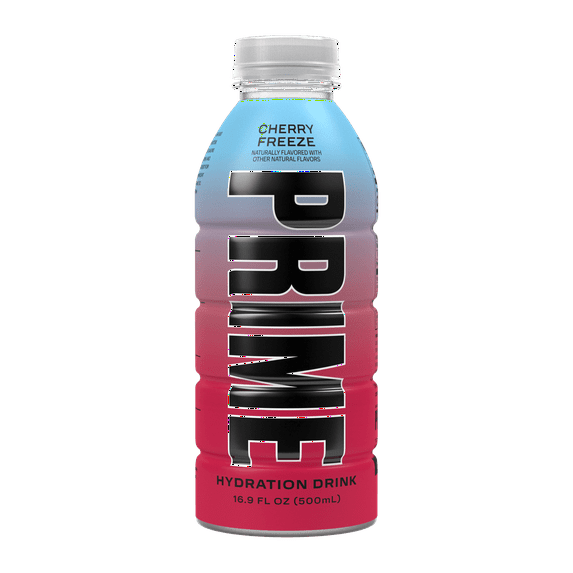 Prime Hydration Drink, Cherry Freeze, 16.9 fl oz, (Pack of 6)