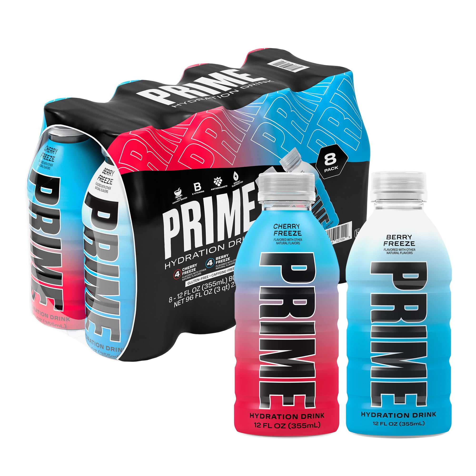 Prime Hydration Sports Drink, Duo Pack, Cherry Freeze, Berry