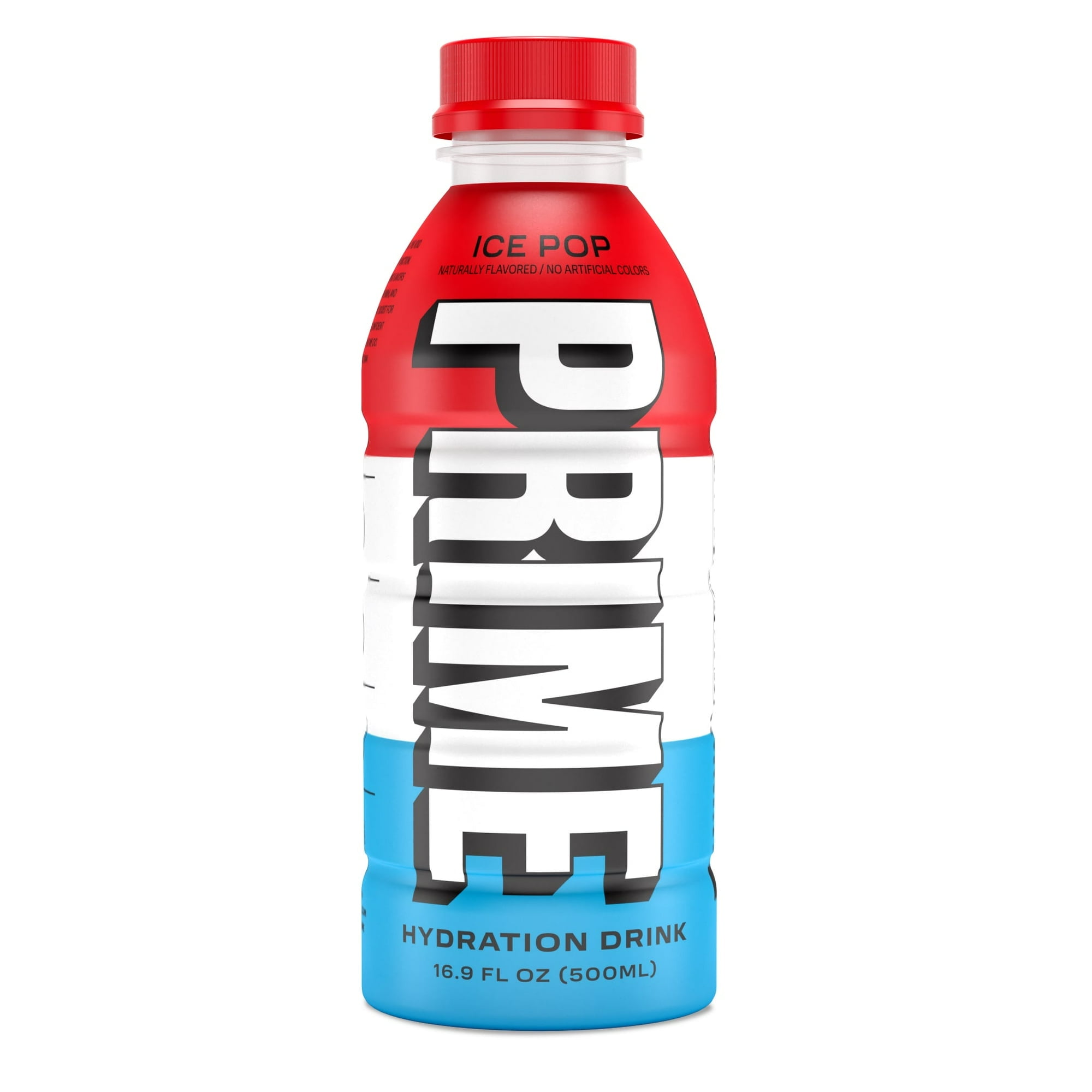 Prime Hydration Drink Ice Pop 16.9 fl oz, (Pack of 6)