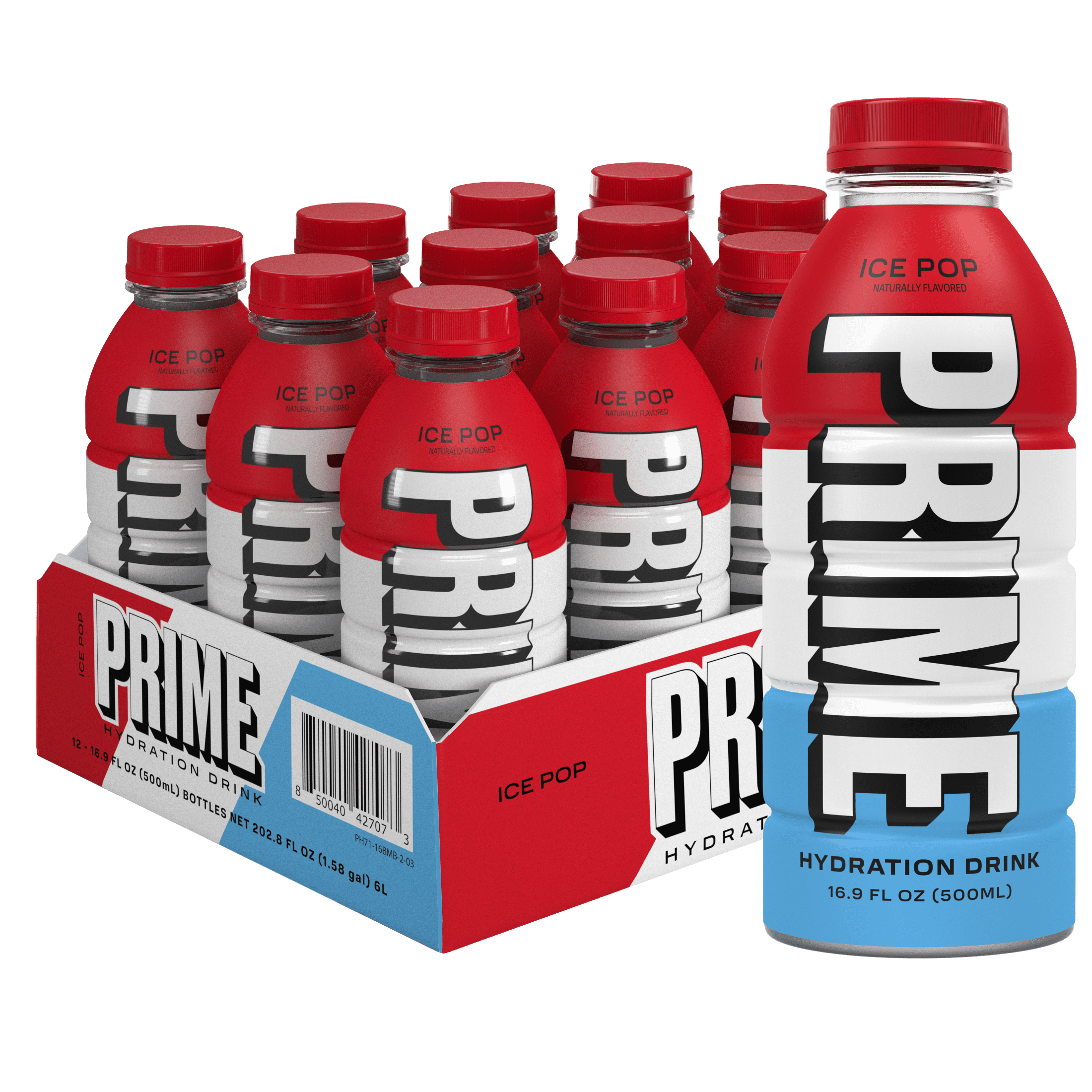 会員様限定 お買い得商品 Prime Hydration BCAA Blend for Muscle Recovery - Ice Pop ソフトドリンク