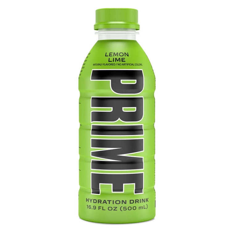 Prime Hydration Lemon Lime Drink, 16.9 fl oz, Single Plastic
