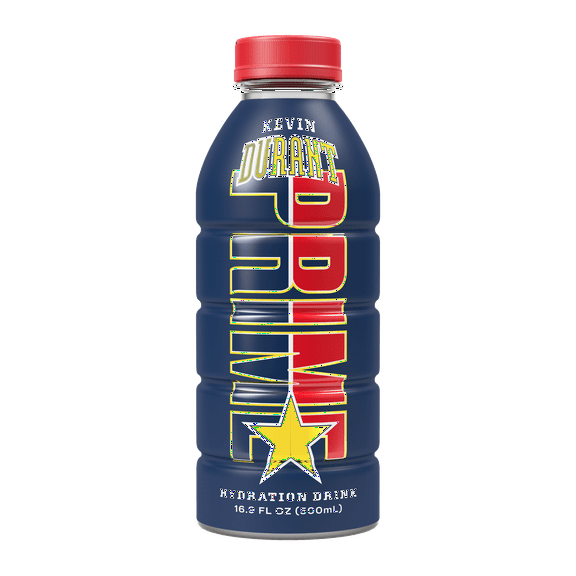 Prime Hydration Drink, New Special Edition KEVIN DURANT Bottle, 16.9oz (1 Bottle)