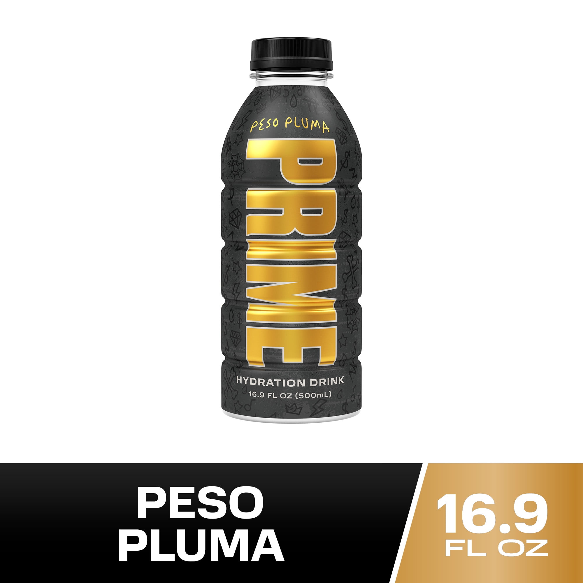 Prime Hydration Sports Drink, Peso Pluma, 16.9 fl oz, Bottle