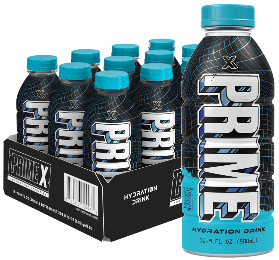 Prime Hydration Drink, Prime X Special Edition 16.9oz 12pk Bottles 