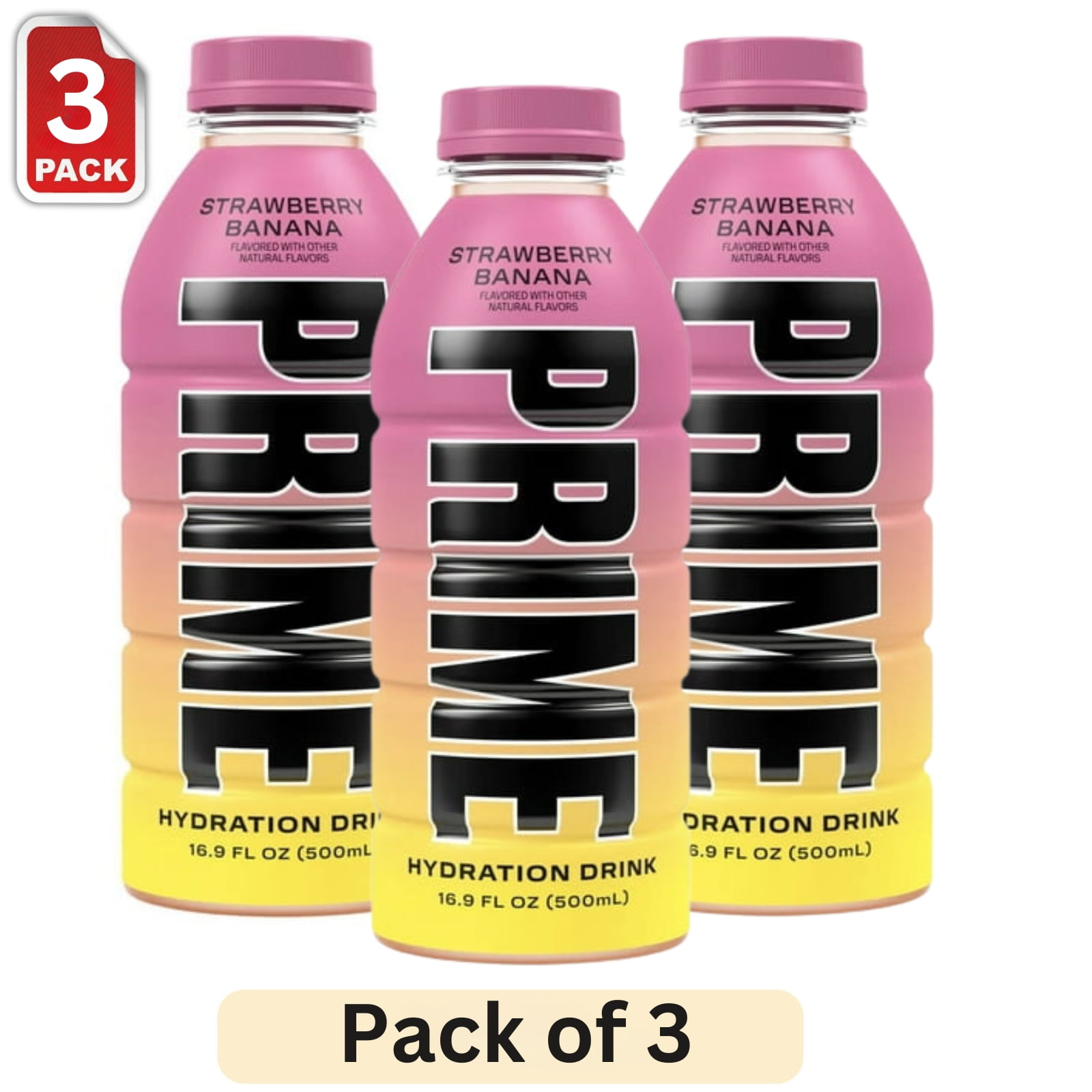 Prime Hydration Drink Strawberry Banana 16.9 fl Bahrain Ubuy