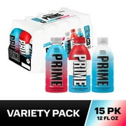 Prime Hydration Sports Drink, Ice Pop, Cherry Freeze, Berry Freeze, 12 fl oz, 15 Pack, Bottles