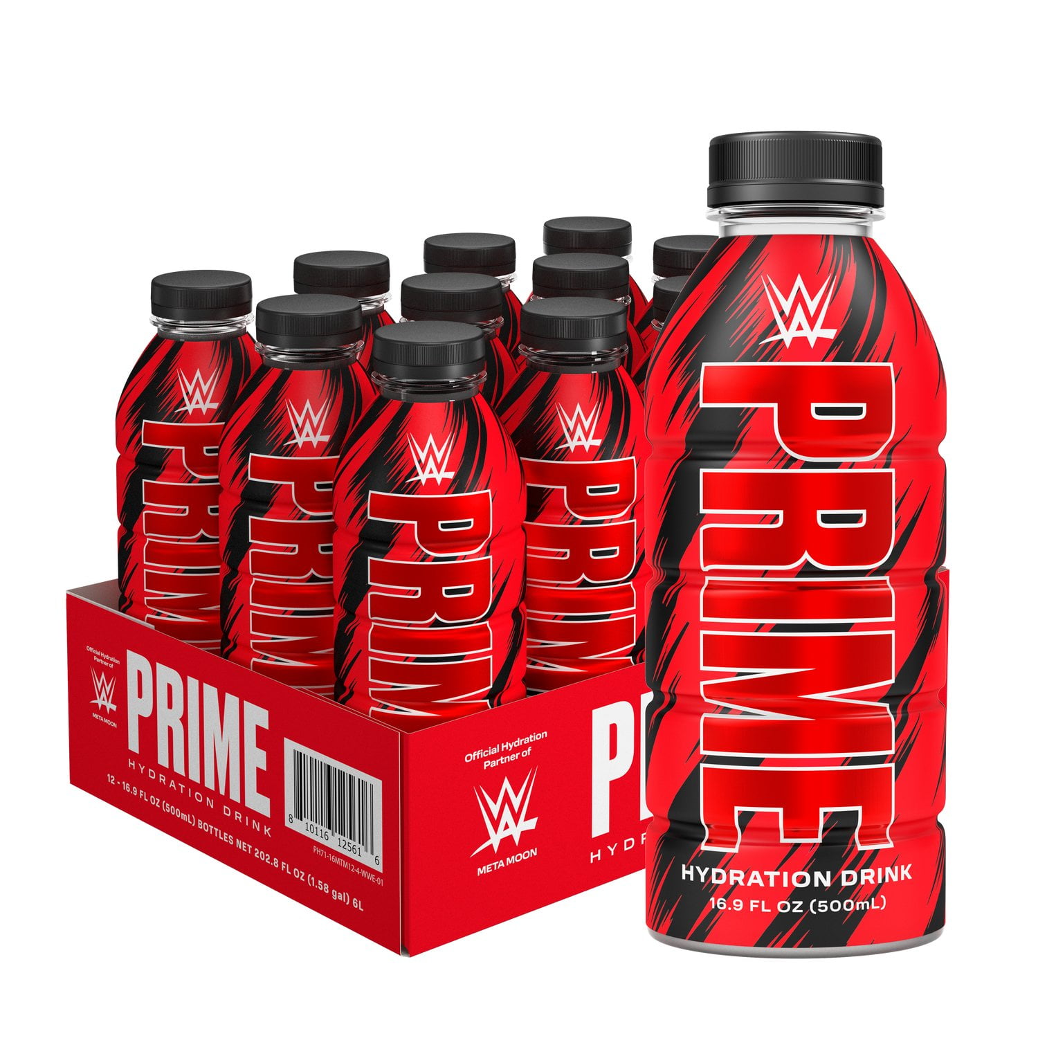Prime Hydration Drink x WWE - 16.9 fl oz 12 Bottles