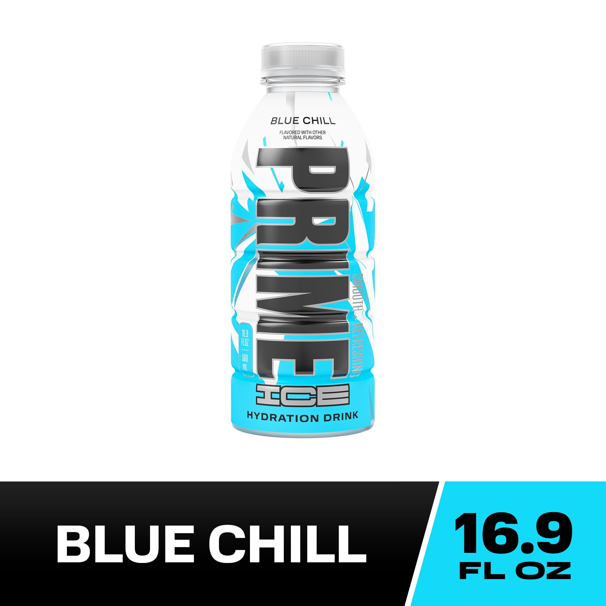 Prime Ice Hydration Sports Drink, Blue Chill, 16.9 fl oz, Bottle