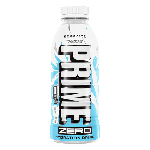 Prime Zero Hydration Sports Drink, Berry Ice, 16.9 fl oz, Bottle