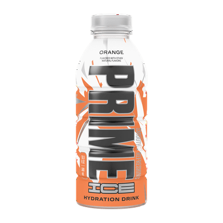 Prime Ice Hydration Sports Drink, Orange, 16.9 fl oz, Bottle