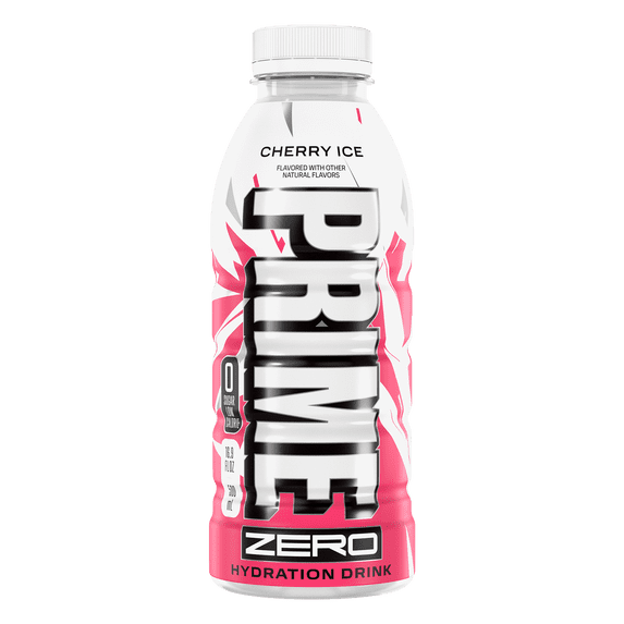 Prime Zero Hydration Sports Drink, Cherry Ice, 16.9 fl oz, Bottle