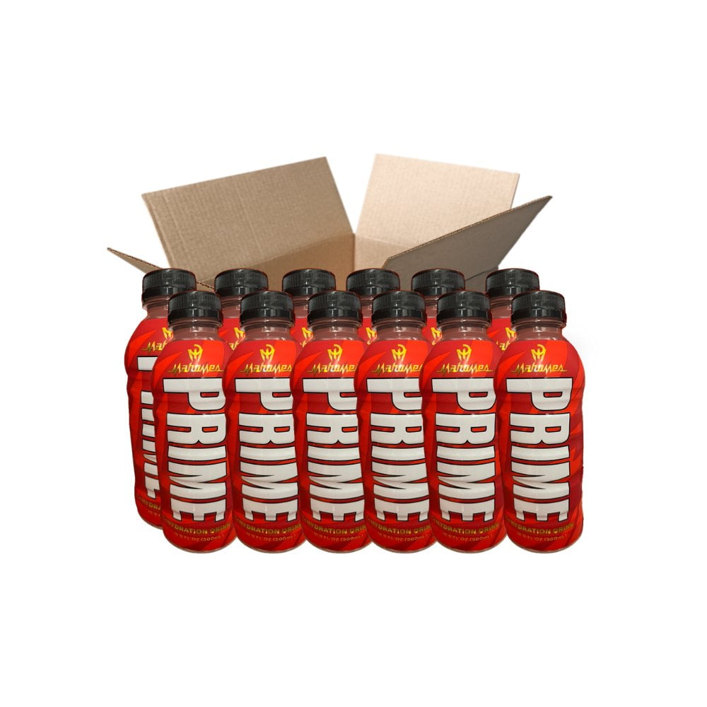 Prime Hydration Patrick Mahomes Limited Edition 16.9 oz Bottle Pack of