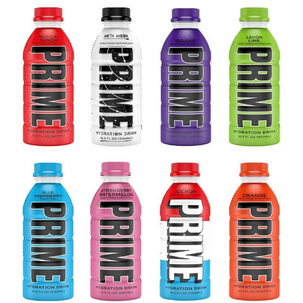 Prime Hydration Sports Drink All 8 Flavors Variety Pack Electrolyte