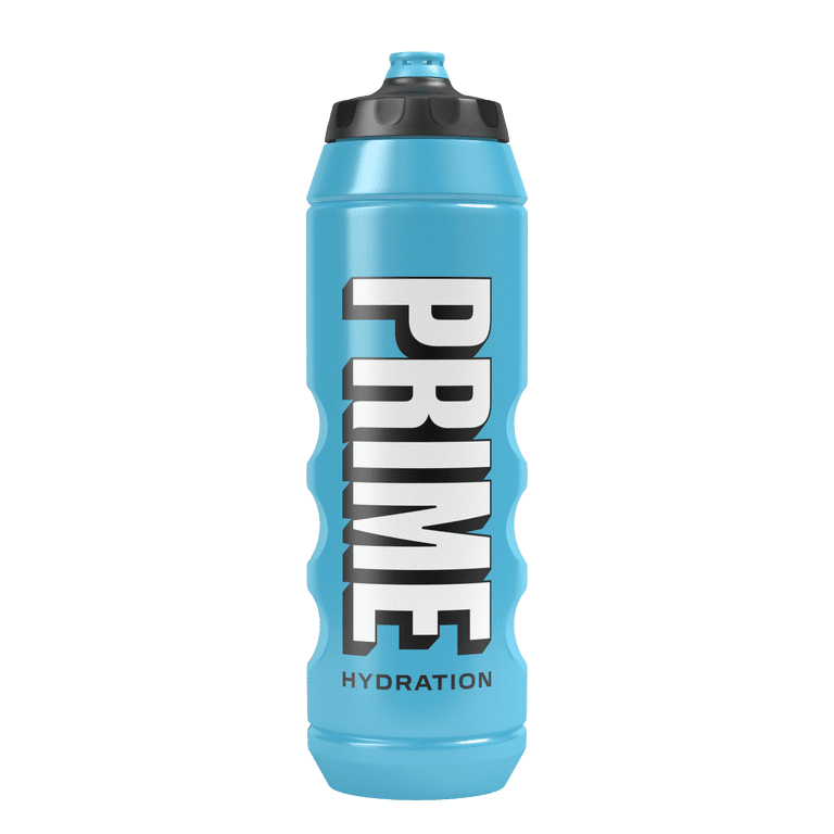 PRIME, Sports Water Bottle, 32 fl oz, Blue, Squeeze Squeeze Bottle