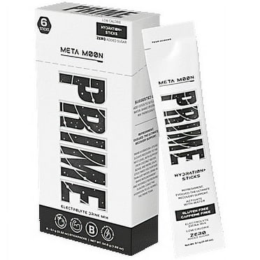 Prime Hydration Sticks, Meta Moon, 6 Count, Electrolytes, Zero Sugar
