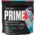 thumbnail image 1 of Prime Hydration+ Sticks Electrolyte Drink Mix Variety Pack 30 Count, 1 of 5