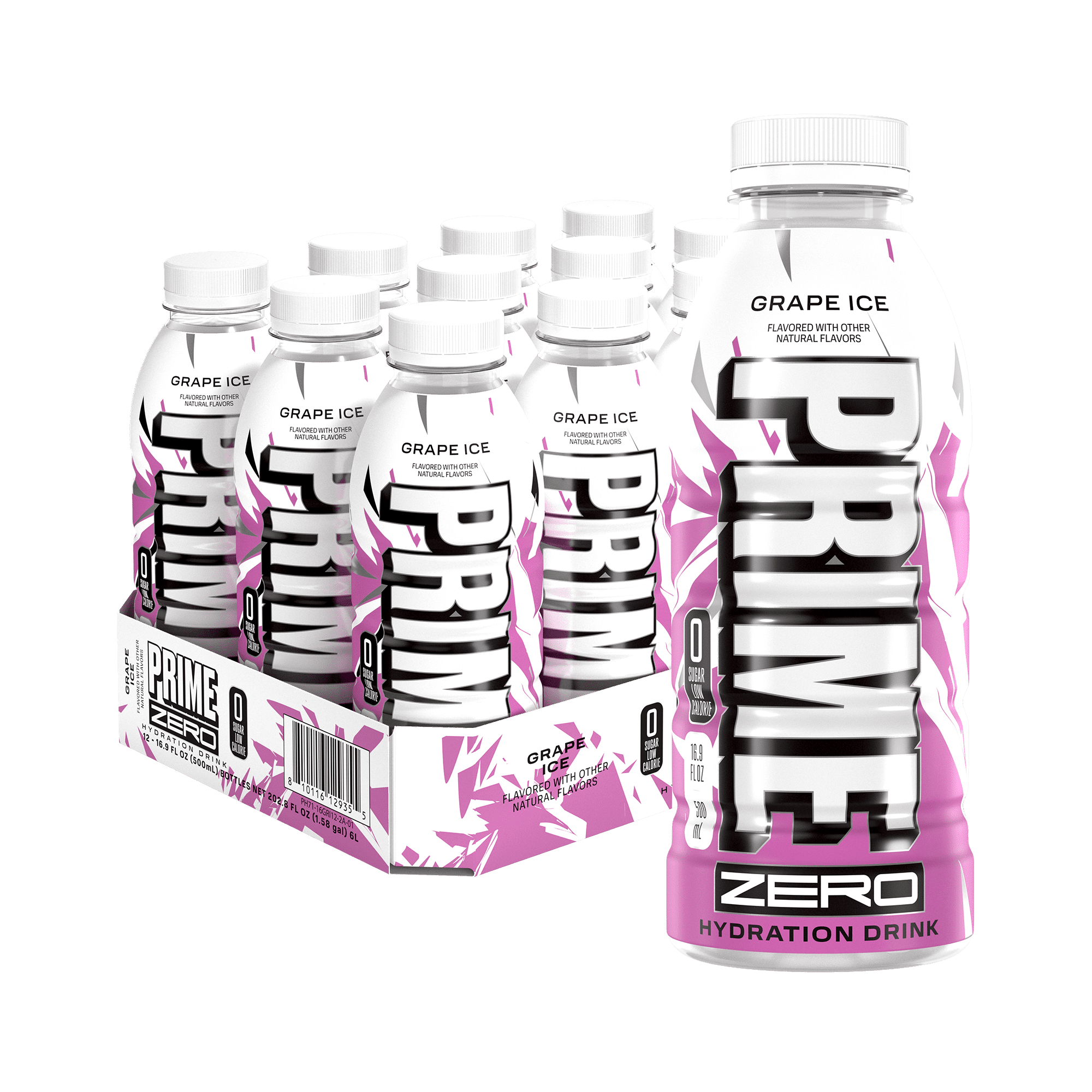 【新品未開封】THE POWERFUL HYDRATION COLLECTION Prime Ice Hydration Sports Drink Orange 16.9 fl oz 12 Pack
