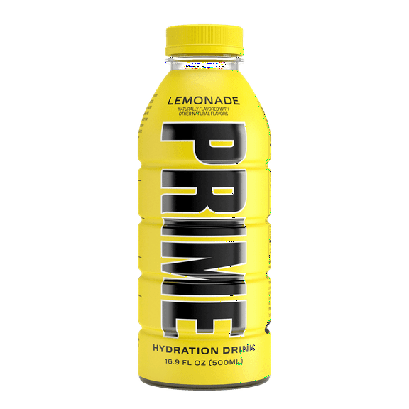 Prime Hydration with BCAA Blend for Muscle Recovery - Lemonade (12 Drinks, 12 Fl Oz. Each)
