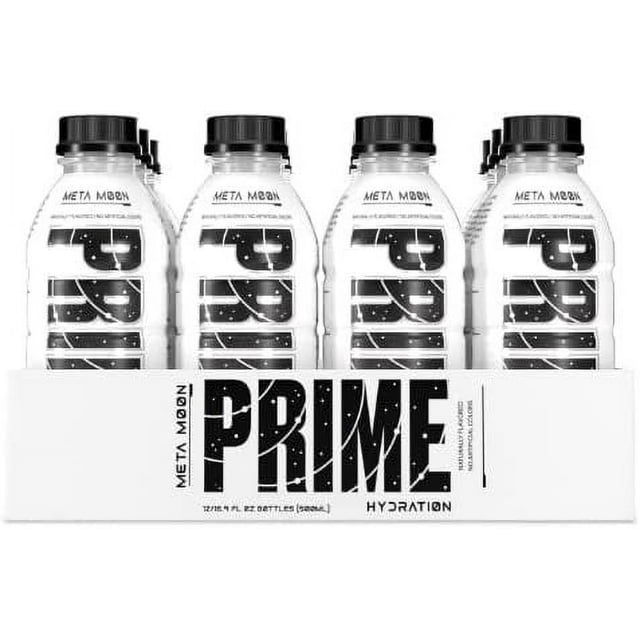 Prime Hydration with BCAA Blend for Muscle Recovery Meta Moon 12 Drinks, 16 fl oz. Each