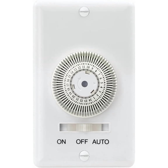 Prime 125V 24 Hr. In-Wall Mechanical Timer TNIW24