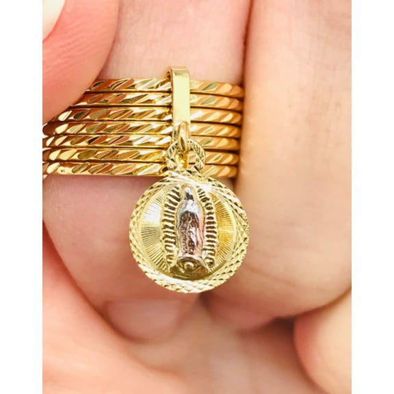 Prime Jewelry 269 - 14K Gold Filled Virgen de Guadalupe Womens Ringb 7 8 9 10