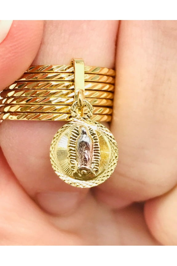 Prime Jewelry 269 - 14K Gold Filled Virgen de Guadalupe Womens Ringb 7 8 9 10