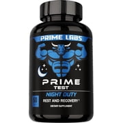 Prime Labs Night Duty   Nighttime Sleep Support Supplement with Melatonin, Magnesium & L-Theanine   Herbal Wellness Formula for Rest & Recovery   60 Capsules