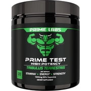 Prime Labs Tribulus Terrestris for Men 1300mg - Enhanced with 95% Saponins - Energy, Vitality, Strength - 120 Count