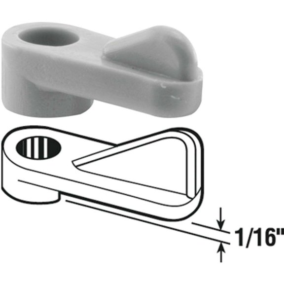 1/16 in. Gray Plastic Window Screen Clip (8-pack)