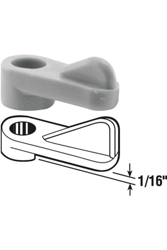 1/16 in. Gray Plastic Window Screen Clip (8-pack)